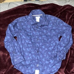 3T carters blue button down